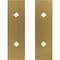 Ekena Millwork Premium Barn Door Hollow Core Plates (set of 2), Jacob's Gold GB6001HCPJG - alternate 3